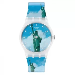 Swatch New York By Tadanori Yokoo Silicone Strap Watch