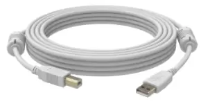 Vision USB 2.0, 1m USB cable USB A USB B White