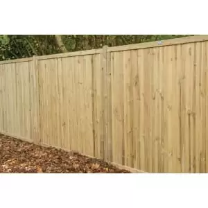 Forest Garden Pressure Treated Acoustic Fence Panel - 1830 x 1800mm - 6 x 6ft - Pack of 4