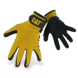 Caterpillar 17416 Nitrile Coated Nylon Shell Gloves / Mens Gloves / Gloves (Large) (Black)