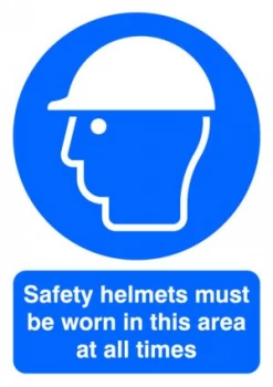 Signslab A4 Safety Helmets M/b/worn Pvc