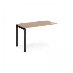 Adapt add on unit single 1200mm x 600mm - Black frame and beech top
