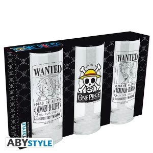 One Piece - Wanted Glasses (Set of 3)