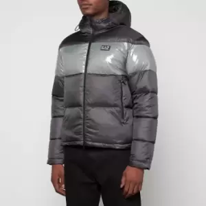 EA7 Colour-Block Quilted Shell Puffer Jacket - XL