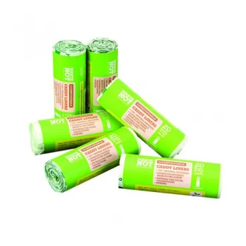 Waste Not Compostable Caddy Liner Bag 20 per Roll Pack of 6 10629