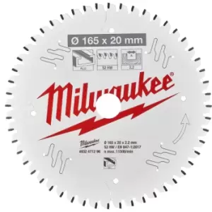 Milwaukee Aluminium Cutting Circular Saw Blade 190mm 54T 30mm