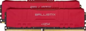 Crucial Ballistix 32GB (2 x 16GB) DDR4 2666MHz Memory Kit Red - BL2K16G26C16U4R