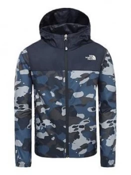 The North Face Boy'S Reactor Wind Jacket - Blue Camo