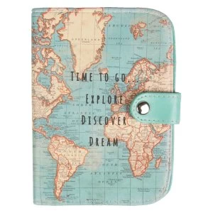 Sass & Belle Vintage Map Time To Go Passport Holder