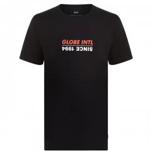 Globe Printed T Shirt Mens - Inverted