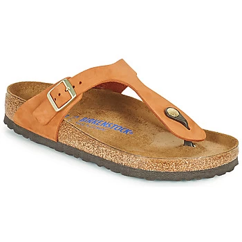 Birkenstock GIZEH SFB womens Flip flops / Sandals (Shoes) in Orange,4.5,5,5.5,7,7.5,2.5