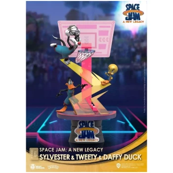 Beast Kingdom Space Jam: A New Legacy D-Stage Diorama - Sylvester, Tweety & Daffy Duck