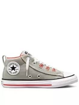 Converse Chuck Taylor All Star Childrens Street Lace Loop Trainers - Sage, Sage, Size 11