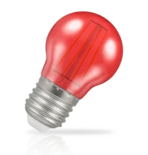 Crompton Golfball LED Light Bulb E27 4W (25W Eqv) Red IP65 Harlequin