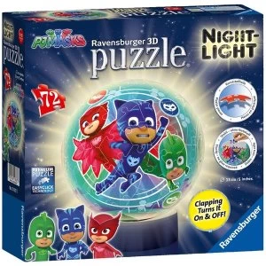 Ravensburger PJ Masks Night Light 72 Piece 3D Puzzle