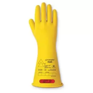 Ansell LOW VOLTAGE ELECTR INSULATING GLOVE CLASS 0 14 SIZE 8 M