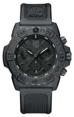 Luminox Navy Seal 3580 Chronograph Black With PU Strap Watch