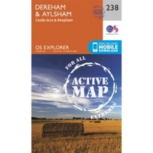 East Dereham and Aylsham by Ordnance Survey (Sheet map, folded, 2015)