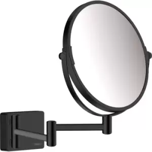 Hansgrohe AddStoris Shaving Mirror Matt in Black Glass