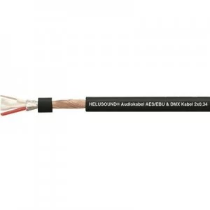 Audio cable 2 x 0.34mm Black Helukabel