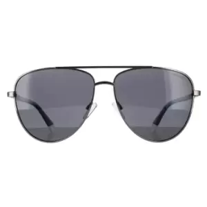 Aviator Dark Ruthenium Grey Polarized Sunglasses