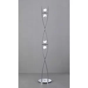 Fragma floor lamp 4 bulbs G9, polished chrome