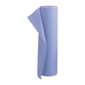 5 Star Facilities Hygiene Roll 20" Width 100 per cent Recycled 2 Ply 130 Sheets W508xL457mm 40m Blue