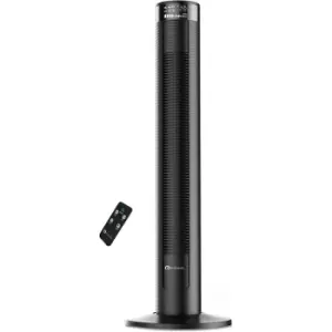38″ Oscillating Tower Fan with Remote Control - Black