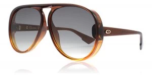 Christian Dior Diorlia Sunglasses Brown / Orange 12J 62mm