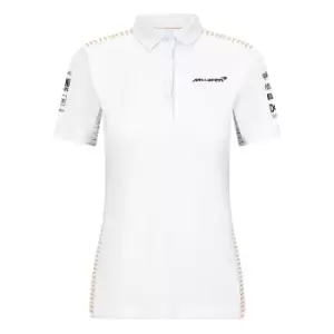 2021 McLaren Team Polo Shirt (White) - Womens