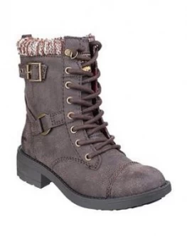 Rocket Dog Thunder Lace Up Ankle Boots - Brown, Size 3, Women