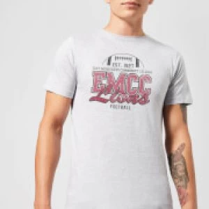 East Mississippi Community College Lions Distressed Mens T-Shirt - Grey - M