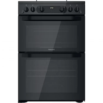 Hotpoint Amelia HDM67G0CMB Double Oven Gas Cooker