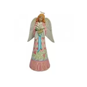 Angel with Easter Lilies and Doves Figurine