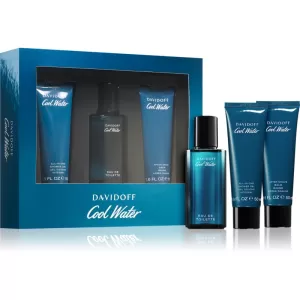 Davidoff Cool Water Man Gift Set 40ml Eau de Toilette + 75ml Shower Gel + 75ml Aftershave Balm