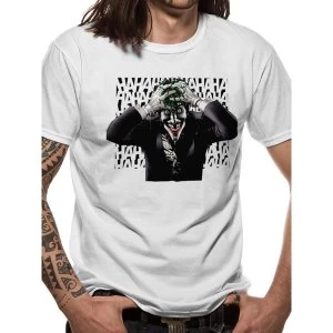 Batman - Sinister Joker Mens X-Large T-Shirt - White