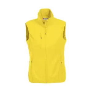 Clique Womens/Ladies Plain Softshell Gilet (S) (Lemon Yellow)