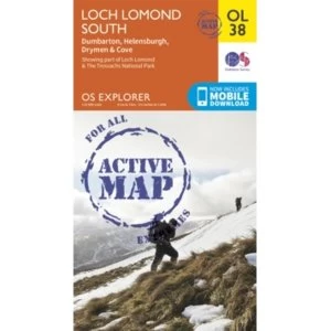Loch Lomond South, Dumbarton & Helensburgh, Drymen & Cove by Ordnance Survey (Sheet map, folded, 2015)