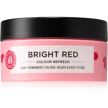 Maria Nila Colour Refresh Bright Red Gentle Nourishing Mask without Permanent Color Pigments Lasts For 4 - 10 Washes 0.66 100ml