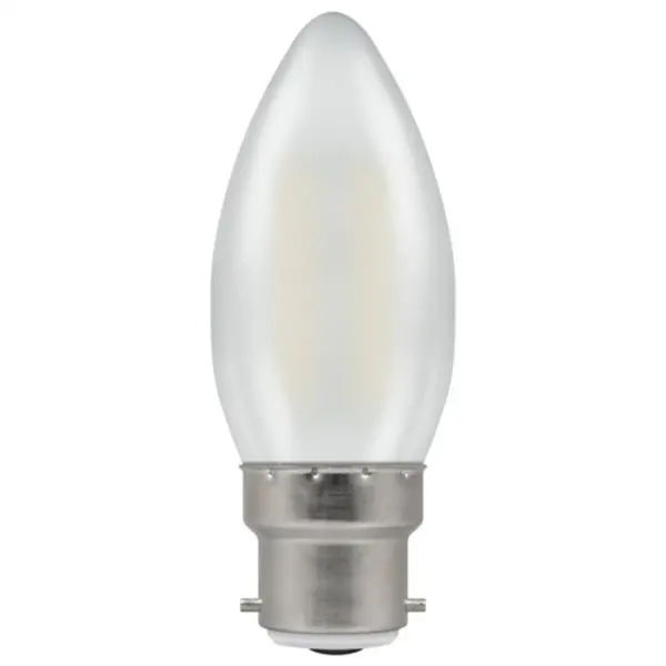 Crompton LED Candle Filament Dimmable Pearl 2.5W 4000K BC-B22d