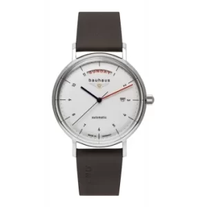 Bauhaus 2162-1 White Dial Automatic With Day Date Wristwatch