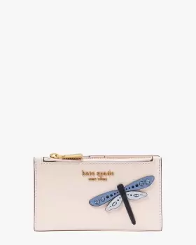 Kate Spade Dragonfly Embellished Small Slim Bifold Wallet, Morning Beach Multi, One Size