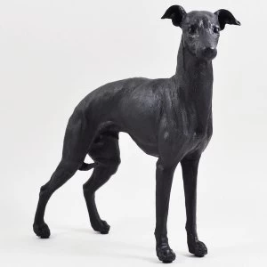 Large Greyhound Standing Up Cold Cast Bronze Sculpture 21cm