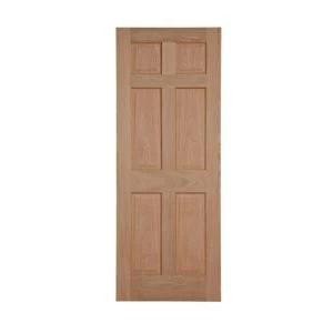 6 Panel Oak veneer Internal Door H1981mm W686mm