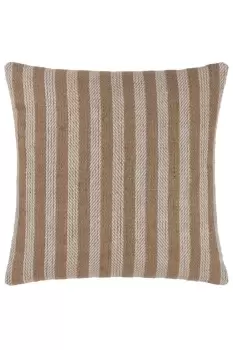 Strata Stripe Textured Woven Polyester Filled Cushion