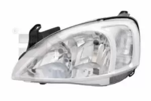 TYC Headlights OPEL 20-6066-05-2 09196231,1216000 Headlamp,Headlight