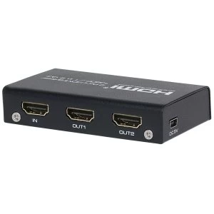 Nikkai HDMI Splitter 1 Port In 2 Ports Out 1080P 60Hz Resolution for Monitor or TV