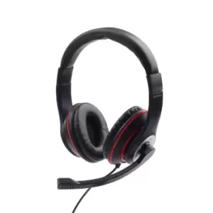 Gembird MHS-03-BKRD headphones/headset Wired Head-band Gaming...