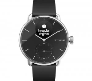 WITHINGS ScanWatch Hybrid Smartwatch - Black, 42 mm, Black