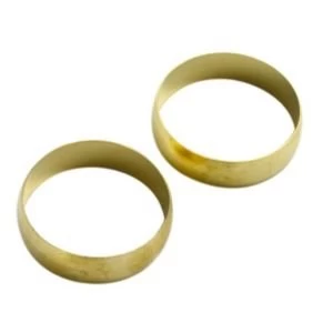 Plumbsure Brass Compression Olive Pack of 2